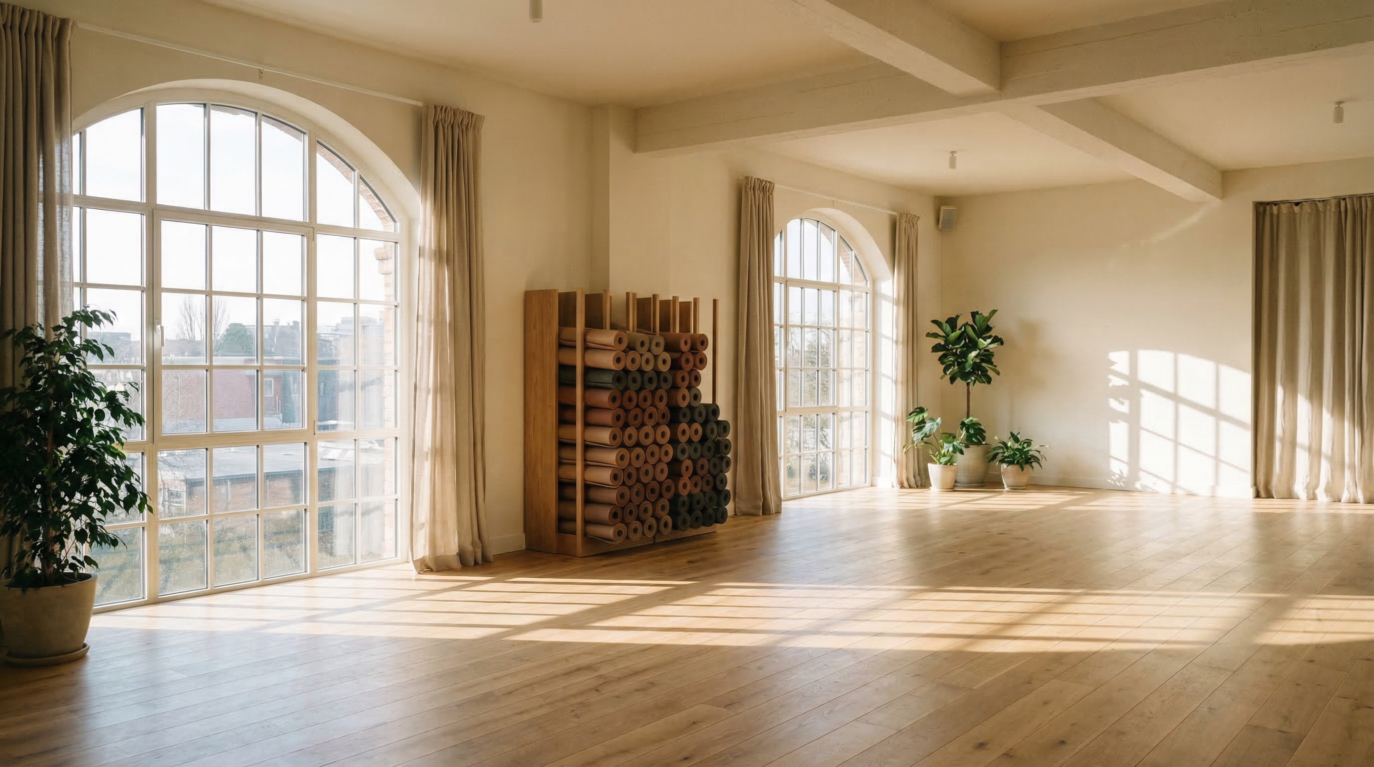 Sala de yoga y pilates mat